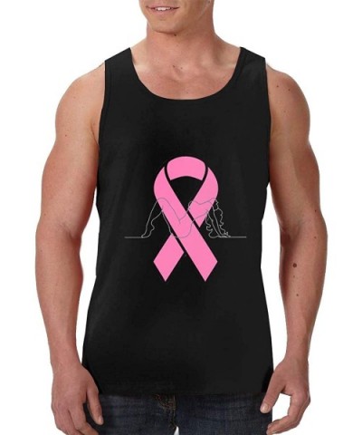 Breast Cancer Campaign 3D Print Mens Tank Top Sports Vests Workout Tank Tops for Men Casual Black - Color1 - C419DD406UZ $25....