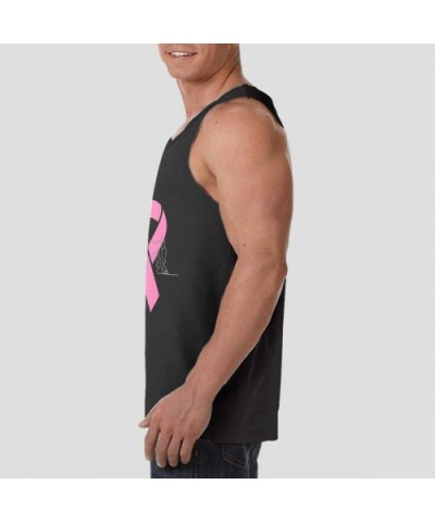 Breast Cancer Campaign 3D Print Mens Tank Top Sports Vests Workout Tank Tops for Men Casual Black - Color1 - C419DD406UZ $25....