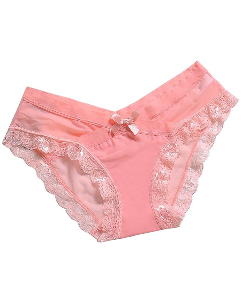 Sleepwear For Women-Cute Classic Young Bow Panties Perfect Experience - Pink - CY18K6HLUMN $12.03 Shapewear