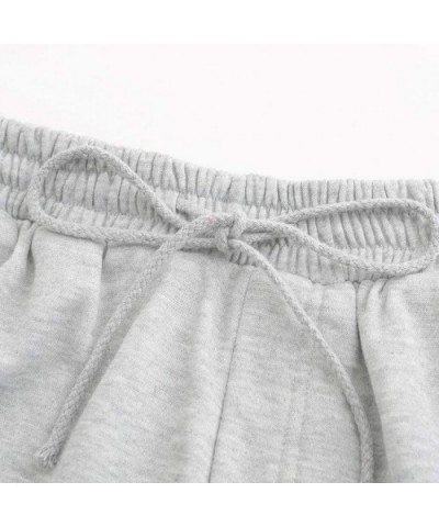 Women's Home Sports Shorts with Solid Elastic and Pockets - Gray - C7198AWNULS $33.86 Tops