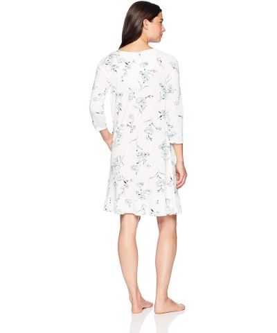 Women's Flounce Chemise - Watercolor Floral - C1188TLQKDI $65.87 Nightgowns & Sleepshirts