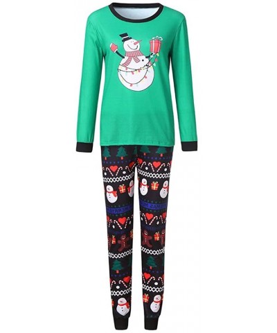 Christmas Pajamas for Family Long Sleeve Loose Casual Blouse + Pants/Romper Family Clothes for Christmas Pjs Party - Women_gr...