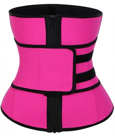 Women's Latex Underbust Corset Waist Training Trainer Sport Girdle - Pink-breathable - CD18LKOQ9O9 $45.03 Shapewear