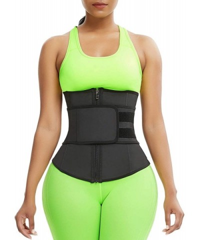 Womens Waist Trimmer Neoprene Corset Cincher Trainer Weight Loss - Black-upgrade - C018AOE2KKR $55.16 Shapewear