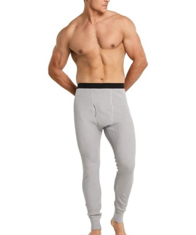 Men's Thermal Underwear Pants- Midweight Waffle Knit Long Johns- Winter Cold Weather Thermal Bottoms with Fly - Outdoor(hup50...