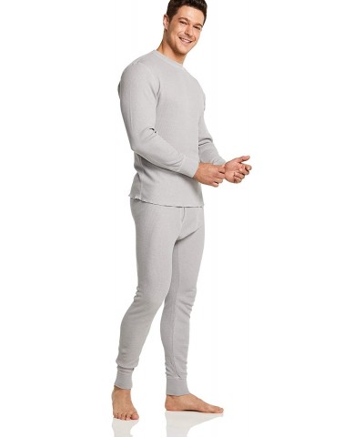 Men's Thermal Underwear Pants- Midweight Waffle Knit Long Johns- Winter Cold Weather Thermal Bottoms with Fly - Outdoor(hup50...