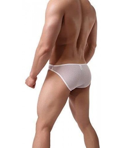 Men's Transparent Underwear Briefs 83 - White - CK18KIEUM3Z $13.53 Briefs