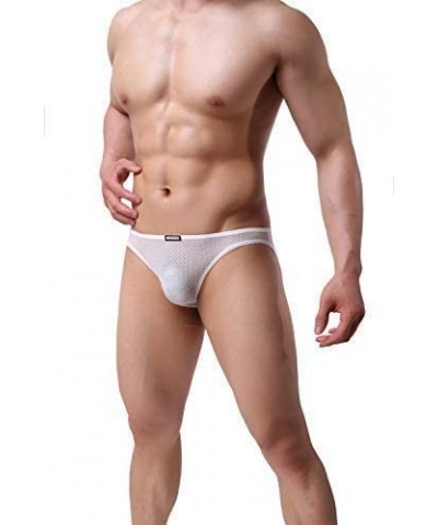 Men's Transparent Underwear Briefs 83 - White - CK18KIEUM3Z $13.53 Briefs