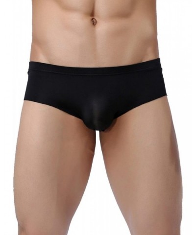 Mens Traceless Underwear Ice Silk Briefs - 4-pack Mixed Color - CX185N68WAC $31.89 Briefs