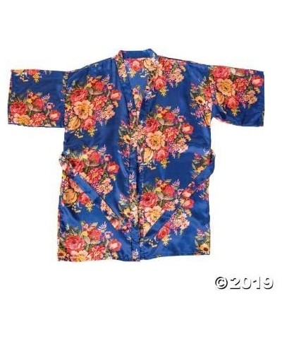 Navy Bright Floral Robe - Apparel Accessories - 1 Piece - CN194N0CT85 $49.71 Robes