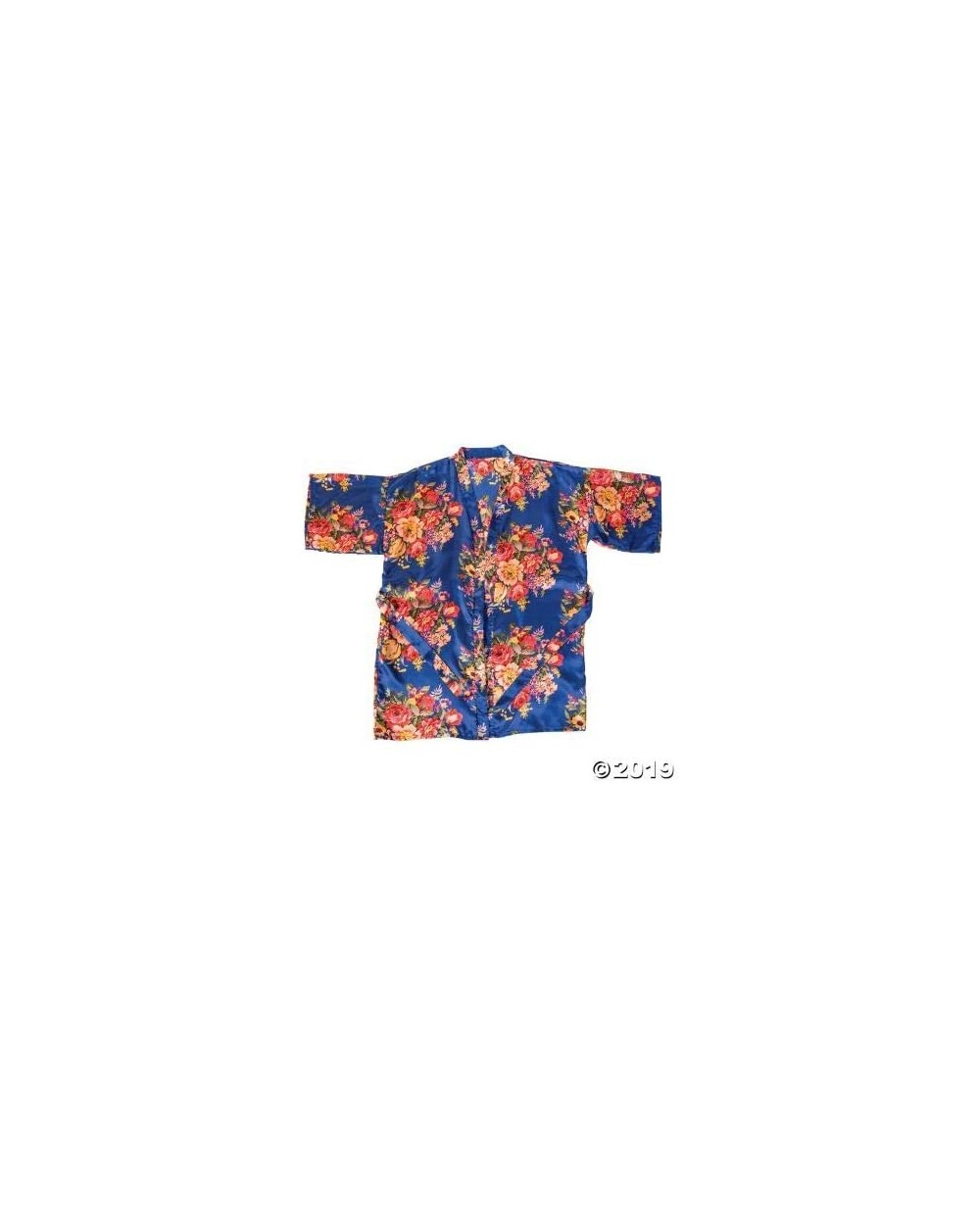 Navy Bright Floral Robe - Apparel Accessories - 1 Piece - CN194N0CT85 $49.71 Robes