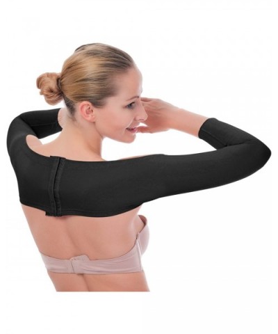 Upper Arm Compression Sleeve Shaper Crop Top - Posture Corrector Back Supporter Women Liposuction Compression Garment - Black...