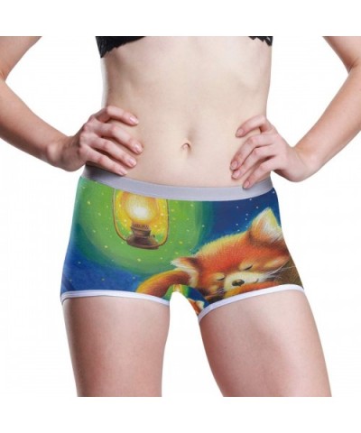 Women's Seamless Boyshort Panties Octopus Art Painting Underwear Stretch Boxer Briefs - Sleeping Red Panda - CJ18T3RNZ9R $30....