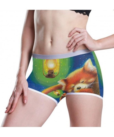 Women's Seamless Boyshort Panties Octopus Art Painting Underwear Stretch Boxer Briefs - Sleeping Red Panda - CJ18T3RNZ9R $30....