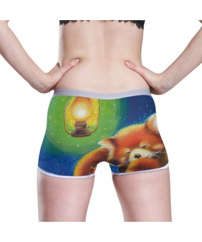 Women's Seamless Boyshort Panties Octopus Art Painting Underwear Stretch Boxer Briefs - Sleeping Red Panda - CJ18T3RNZ9R $30....