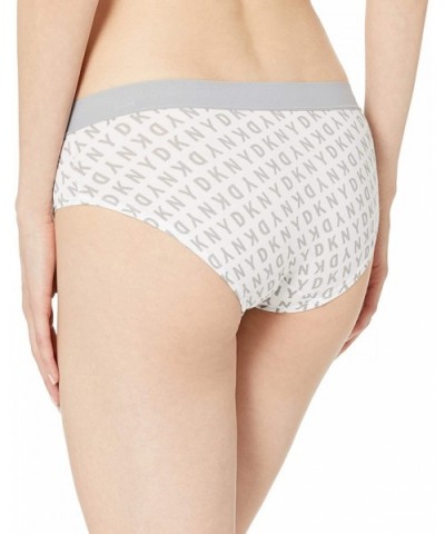 Women's Classic Cotton Boy Brief - Allover Dkny Print/Grey - CT12N1Z248X $18.81 Panties