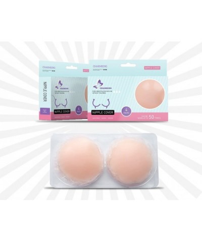 8 Pairs Pasties Womens Reusable Adhesive Nipple Covers Invisible Round Silicone Cover Concealers - CF1868HG9CA $24.12 Accesso...