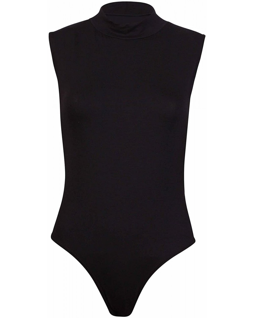 Women's Turtleneck Sleeveless Bodysuit Under Layer - Black - CN11AIWY5C5 $23.83 Shapewear