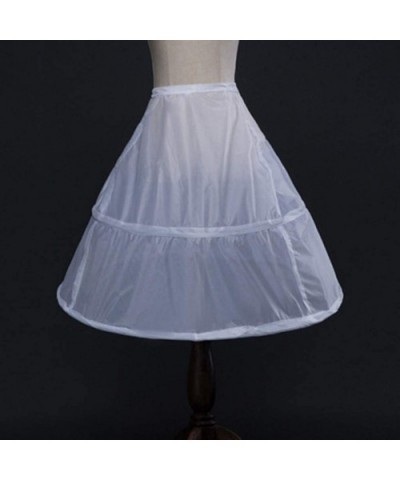 Women Petticoat- A-line Hoop Skirt- Mermaid Skirt- Tulle Crinoline- Lehenga- Underskirt Accessories - 2 Hoop - C4195ECXHSS $1...