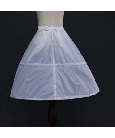 Women Petticoat- A-line Hoop Skirt- Mermaid Skirt- Tulle Crinoline- Lehenga- Underskirt Accessories - 2 Hoop - C4195ECXHSS $1...