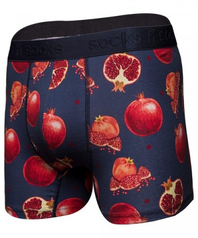 Mens Boxer Briefs-Premium Underwear for Men-Stylish & Comfortable Boxer-Gift Box - Pomegranade - CG18N6WC5X2 $27.95 Boxer Briefs