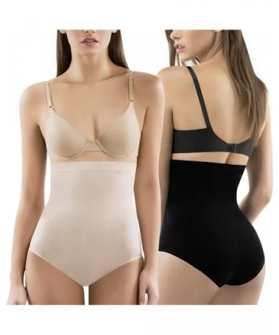 Women's High Waist Slimming Shapewear Panties - Tummy Slimmer Body Shaper - Kit - CN12NUZQN2N $51.12 Shapewear