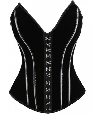 Women's Steampunk Gothic Waist Training Corset Steel Boned Shapewear Bustier Top - Black 05 - C8188WX5Z8C $50.28 Bustiers & C...