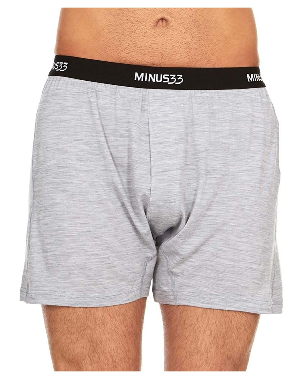 Men's Woolverino Micro Boxer Shorts - 84% Merino Wool- 12% Nylon- 4% Spandex - Ash Grey - CL18XHK0XMQ $65.79 Boxers