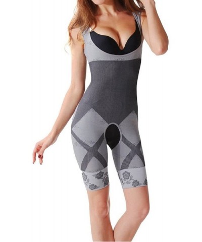 Women's Bamboo Charcoal Waist Cincher Body Shapewear - Grey - C311XXQLFIL $29.71 Shapewear