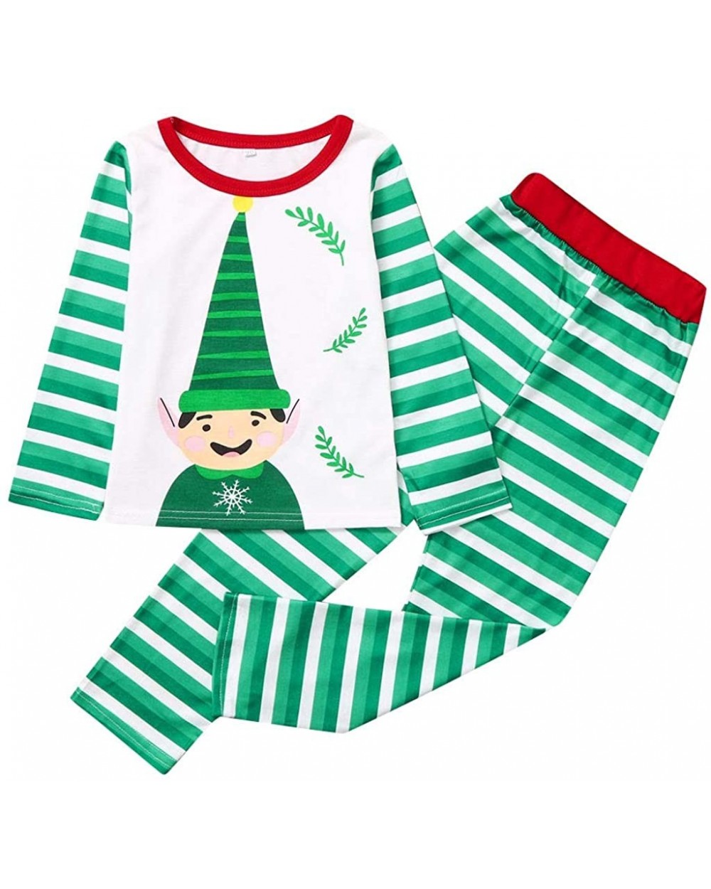 Family Christmas✿ Children Kids✿ Striped Printed Top+Pants Xmas Family Clothes Pajamas - Child - CY192ZKRK9G $21.71 Sleep Sets