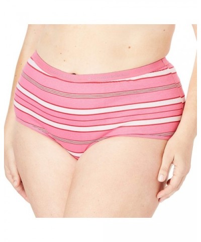 Women's Plus Size 5-Pack Pure Cotton Full-Cut Brief Underwear - Ivy Pack (0320) - CV190T3YAZ0 $32.85 Panties