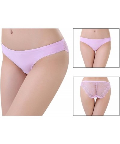 Women's Lace Underwear Birefs Soft Hipster Panties Comfort Bikini Underwear for Ladies - Mixed Color Sets -6pack - CV12IP8LR8...