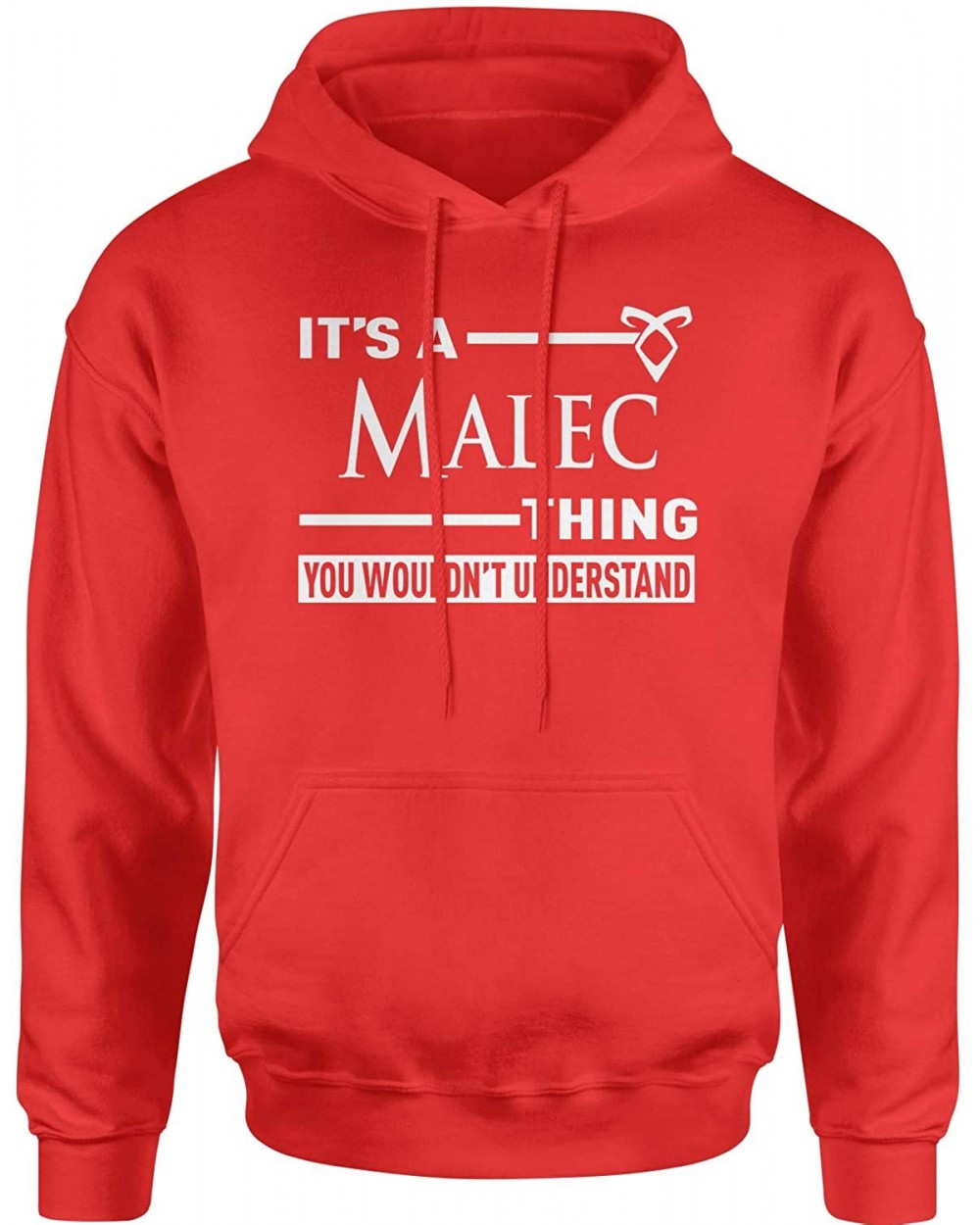 It's A Malec Thing- You Wouldn't Understand Unisex Adult Hoodie - Red - CH1809XTCME $49.68 Camisoles & Tanks