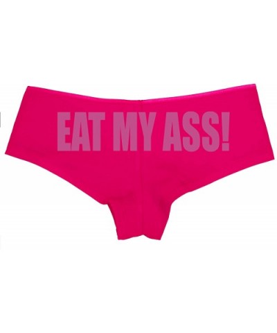 Eat My Ass Oral Anal Slut Boyshort Panties Underwear Pink - Raspberry - CW18LTIMI62 $20.34 Panties