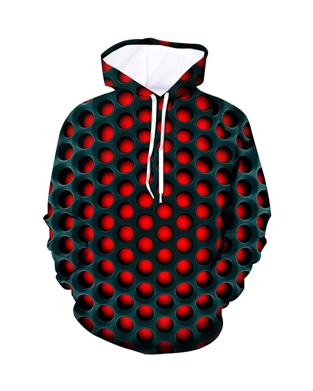 Men's Patterns Print 3D Digital Geometric Printed Sweaters Fashion Hoodies Sweatshirts Pullover - Black a - CG192A032E2 $37.3...