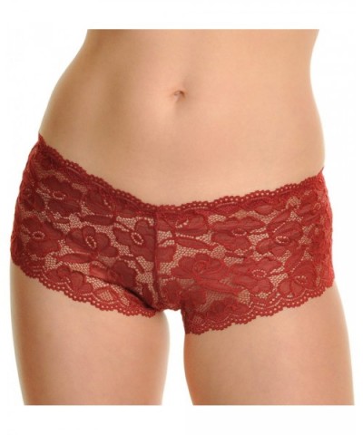 Women's Assorted Lace Boxer Shorts Panties (6 or 12 Pack) - 12-pack Leaf - CH12KUPY3TZ $46.85 Panties