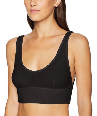 Women's Feather Weight Rib Athletic Bralette Bra - Black - CR18CNM7UEM $59.12 Bras