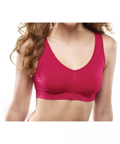 Ahh Seamless Leisure Bra 9588 XS Cherry - C611J4QURGF $23.96 Bras