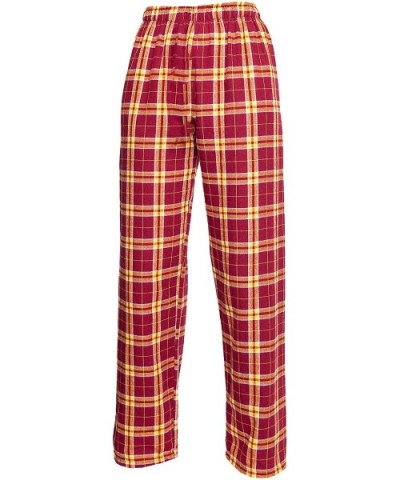 Soft Cotton Flannel Pant for Kids & Garment Care Guide- Youth Sizes - Garnet/Gold - CL12J4R1EDX $31.03 Sets