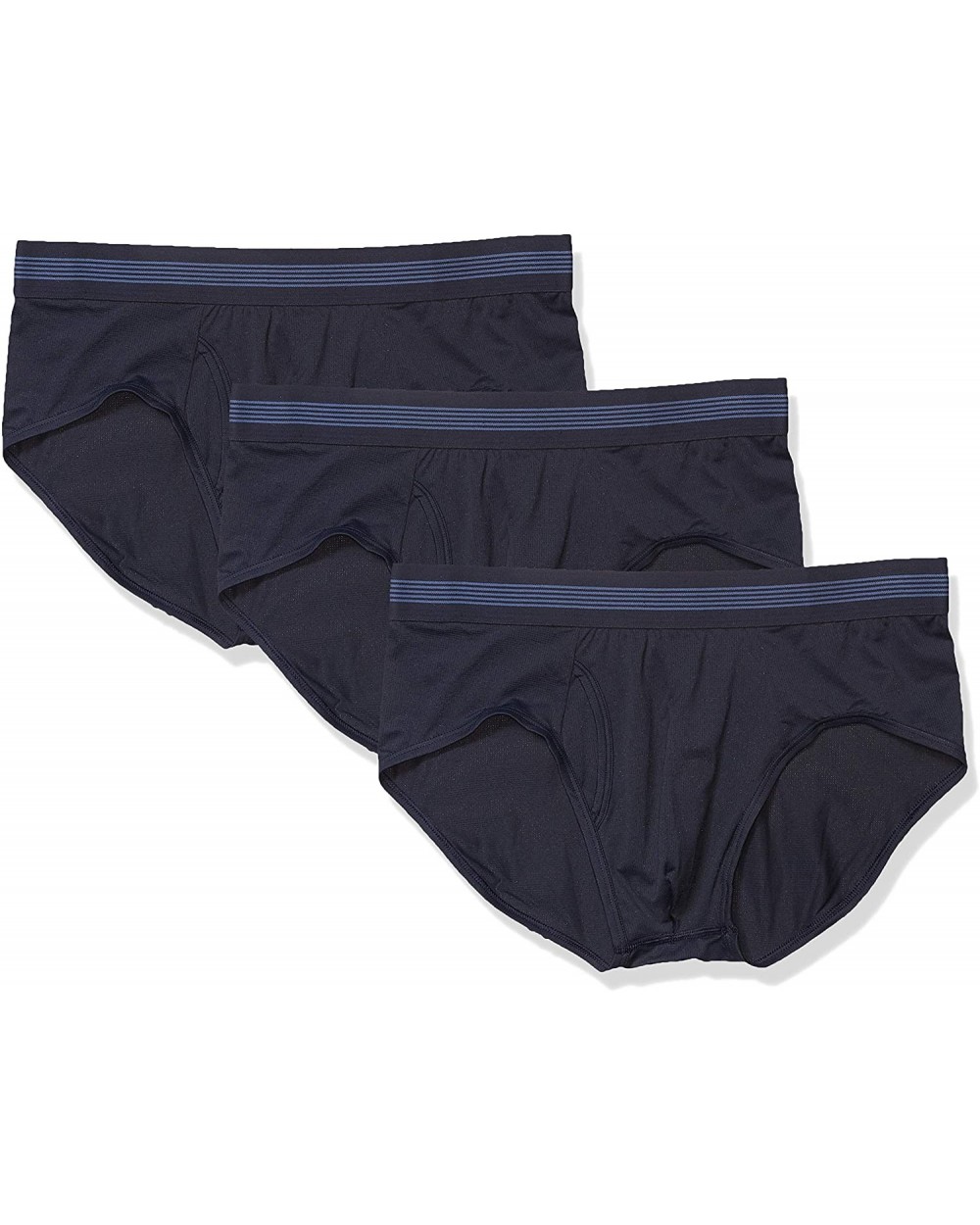 Men's 3-Pack Lightweight Performance Knit Brief - Navy - C618YDXR9RQ $37.97 Briefs