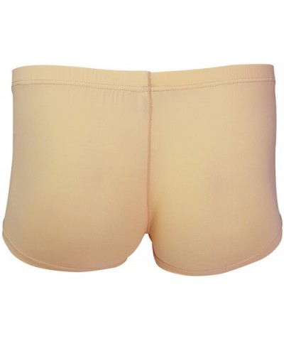 Men's Silky Boxer Briefs Shorts Bugle Pouch Underwear - Nude - CT12FVWYURH $23.66 Boxers