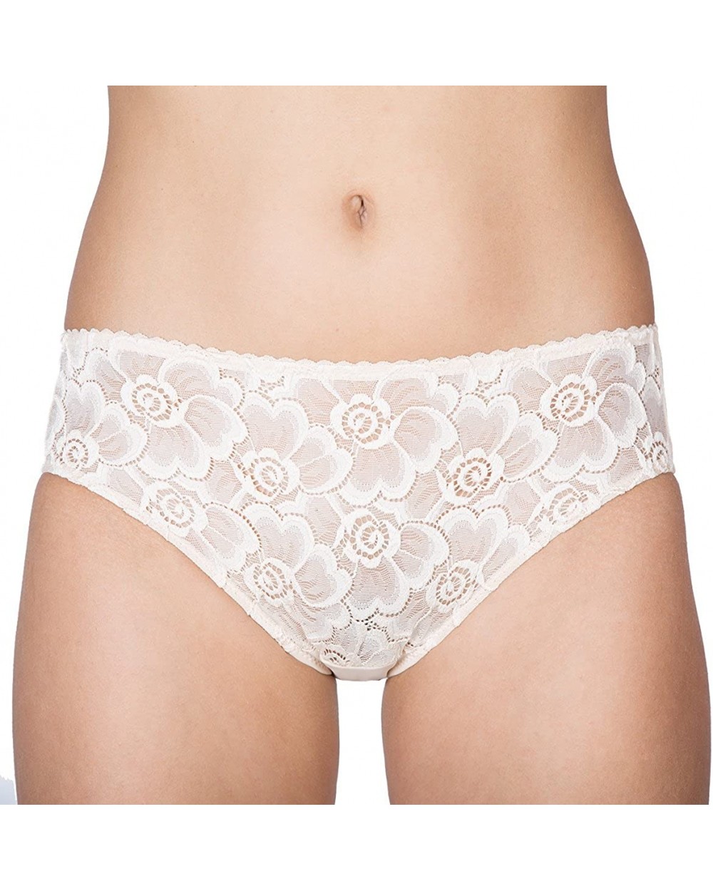 Womens Knickers/Briefs "Anette" - Beige - CD11KRDKHHX $27.20 Panties