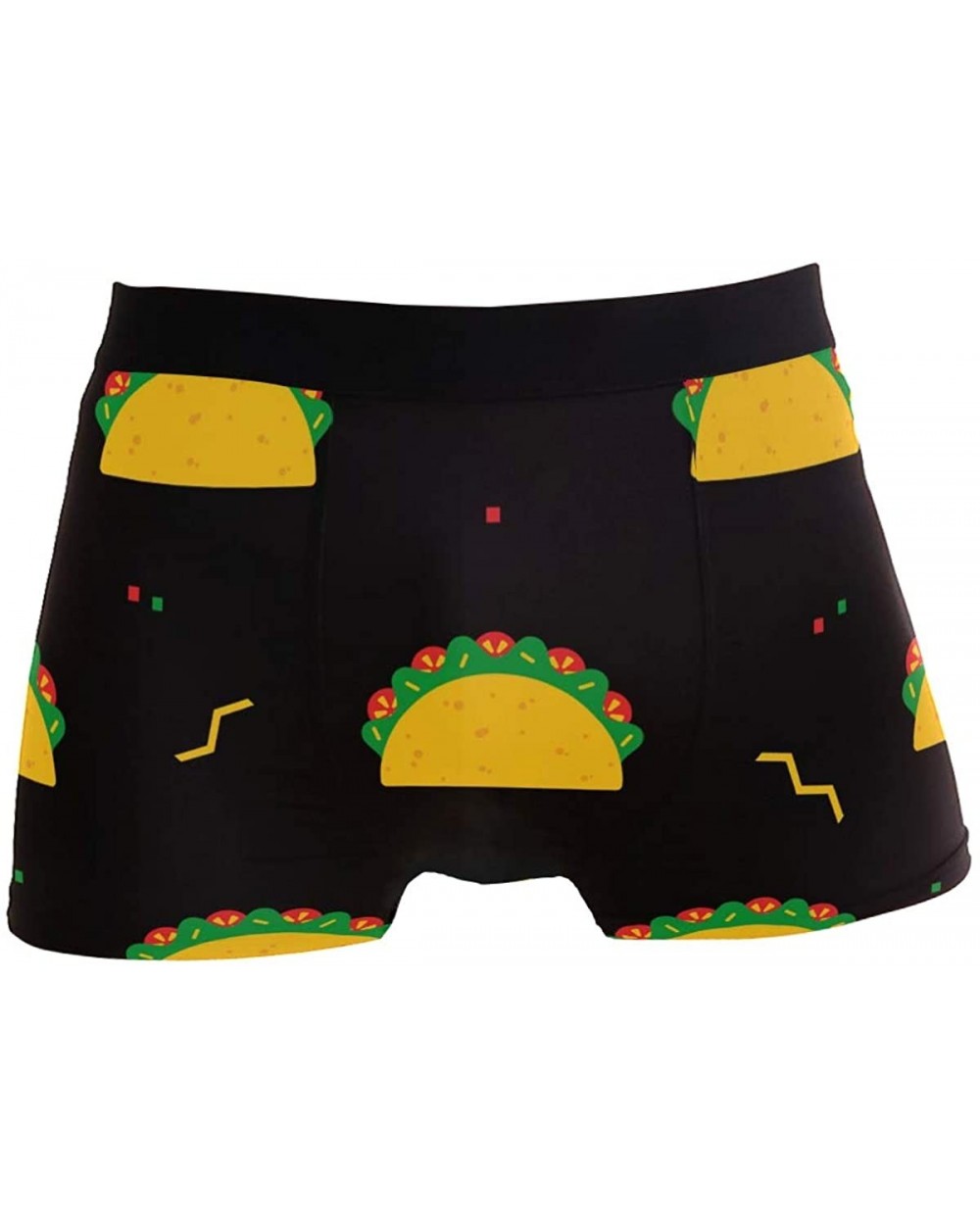 Funny Taco Meal Festival Boxer Briefs for Men Teen Boy Comfort Breathable Underwear - C718T83TU49 $22.41 Boxer Briefs