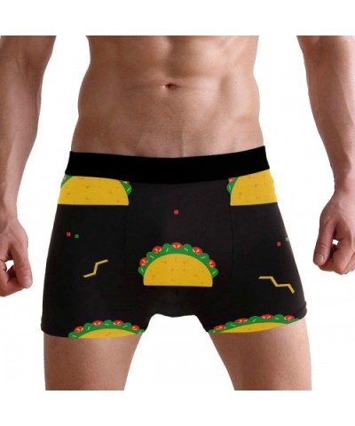 Funny Taco Meal Festival Boxer Briefs for Men Teen Boy Comfort Breathable Underwear - C718T83TU49 $22.41 Boxer Briefs