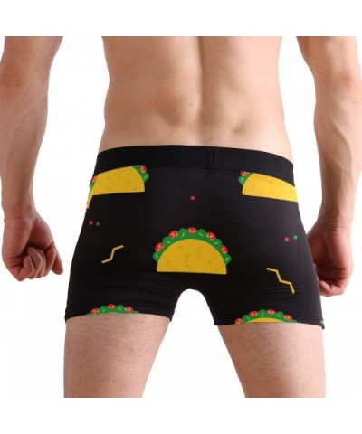 Funny Taco Meal Festival Boxer Briefs for Men Teen Boy Comfort Breathable Underwear - C718T83TU49 $22.41 Boxer Briefs