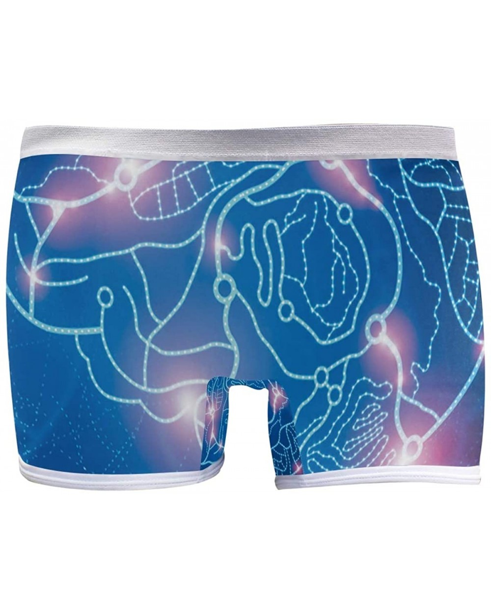 Women's Seamless Boyshort Panties Tie Dye Print Underwear Stretch Boxer Briefs - Most Science Brain - CS18T2NMDT9 $28.97 Panties