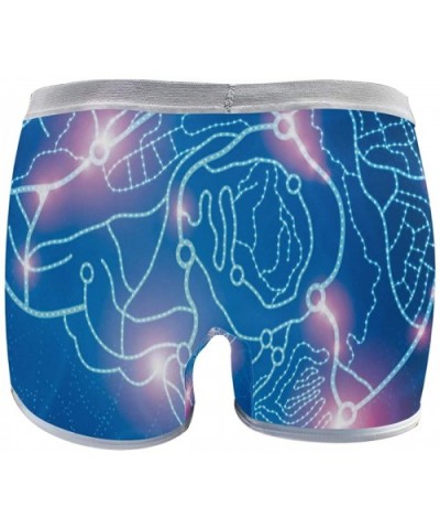 Women's Seamless Boyshort Panties Tie Dye Print Underwear Stretch Boxer Briefs - Most Science Brain - CS18T2NMDT9 $28.97 Panties