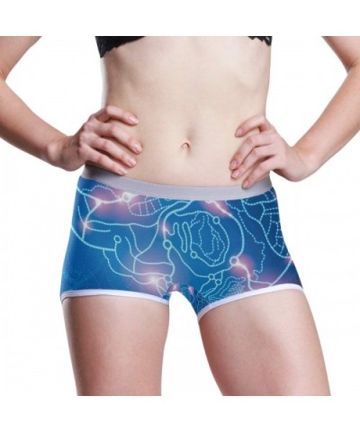 Women's Seamless Boyshort Panties Tie Dye Print Underwear Stretch Boxer Briefs - Most Science Brain - CS18T2NMDT9 $28.97 Panties