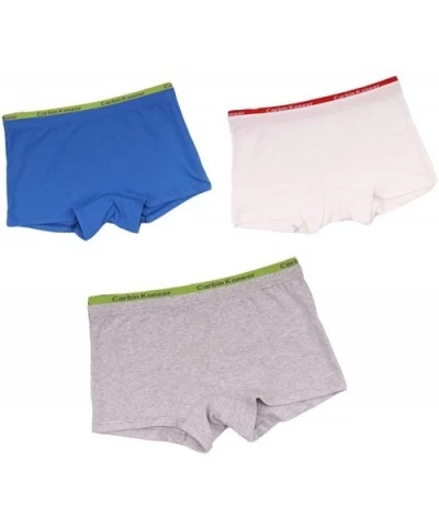 Solid Color Cotton Letters Boyshort 3 Pack Boxer Briefs for Tomboy Trans Lesbian - 4 - CW18ZLTYMRZ $40.99 Panties