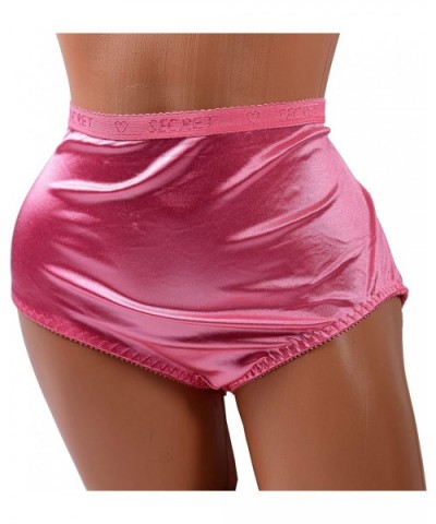 Women Satin 6 Pack of Plain Satin Shining Underwear Various Styles - 10072 - CU18IHHQY8I $32.14 Panties